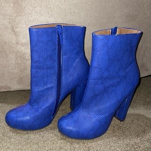 Blue boots